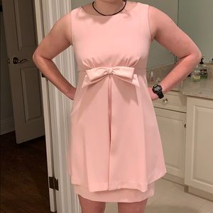 Pink Francais dress with bow on front